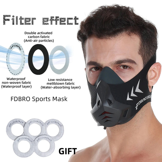 MMA Cardio Workout 3.0 Running Resistance Elevation Endurance Mask for Riding face Fitness High Altitude Training Sports Mask