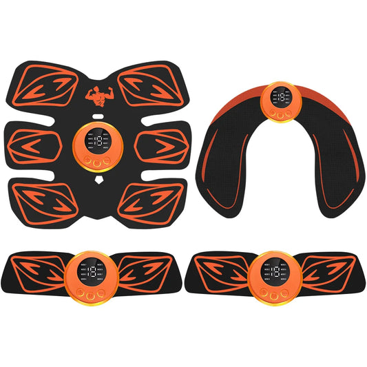 USB Rechargeable EMS Ab Stimulator, 6 Pack Abs Trainer, Electric Muscle Stimulator for Full Body Workout and Toning